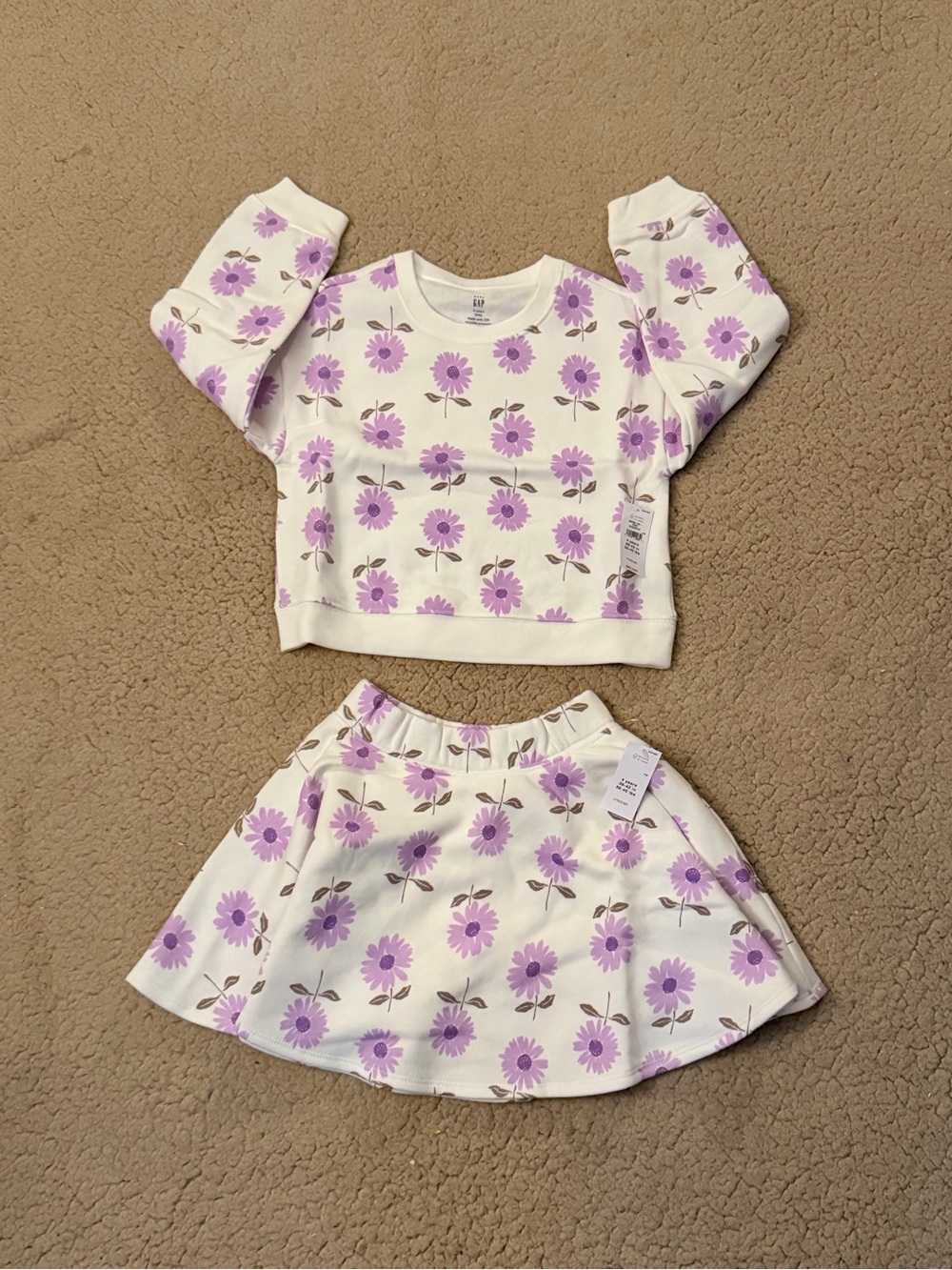 🤍New Gap Baby & Toddler VintageSoft Floral Skort Set🤍 - Picture 2 of 6